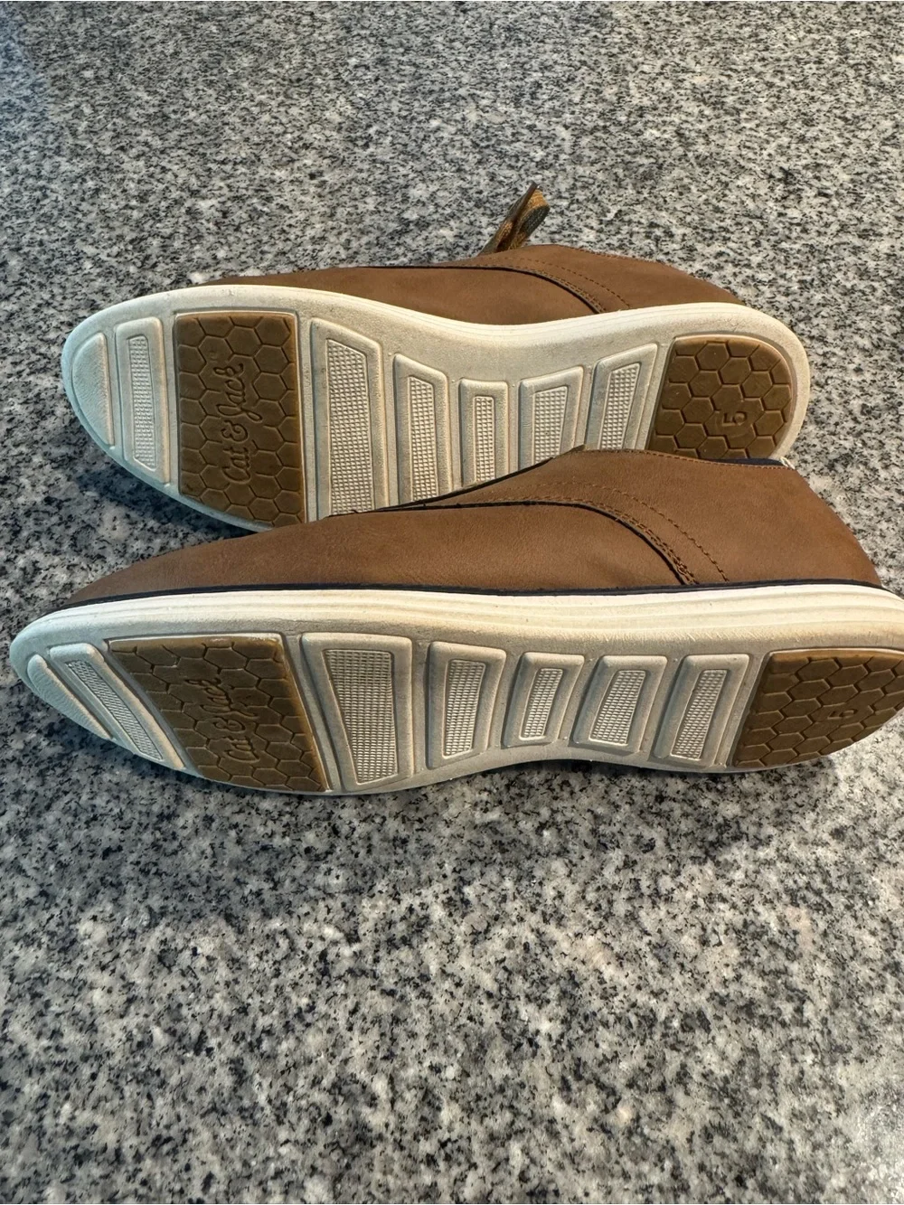 Cat & Jack Boys Tan Brown Dress Lace-Up Shoes